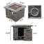 Foyer carré 35 po Mgo - 40 000 Btu