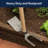 Hoe Garden Tool - 18” Double-Sided Carbon Steel Garden Hoe and 2-Prong Cultivator - Multipurpose Tiller, Seeding, Planting and Weeding Tool - Hand Gardening Tools by Kings County Tools