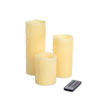 Ensemble de bougies 3 pièces DEL