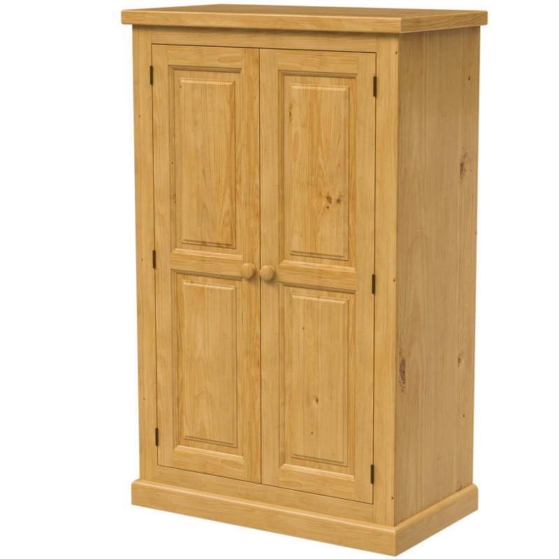 Chunky 2 Door Solid Wood Wardrobe