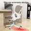 Chaise de bureau ergonomique, chaise de bureau à dossier haut en filet avec support lombaire réglable, appui-tête en 2 dimensions, accoudoirs rabattables, fonction d'inclinaison, chaises de travail pivotantes à roulettes, chaise d'ordinateur pour les -2134215897
