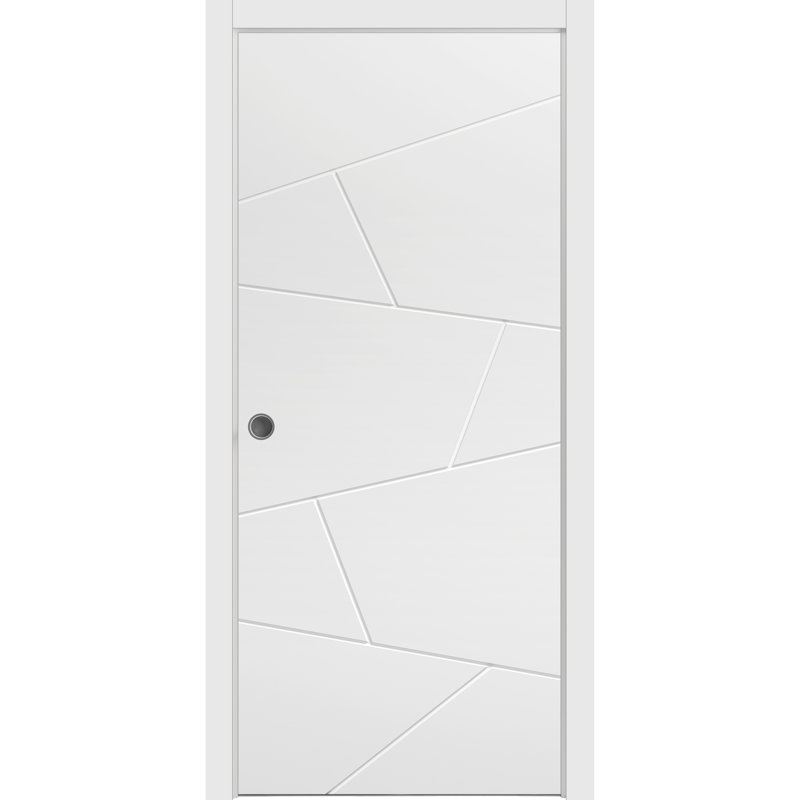 Portes à panneaux coulissantes en bois lambrissé Planum, 18 po x 80 po