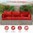 Outdoor 4" Thick Replacement Cushion Set Seat/Back Cushion (Set Of 3 Seats , 3 Backs , 2 Short Backs)-1775352327