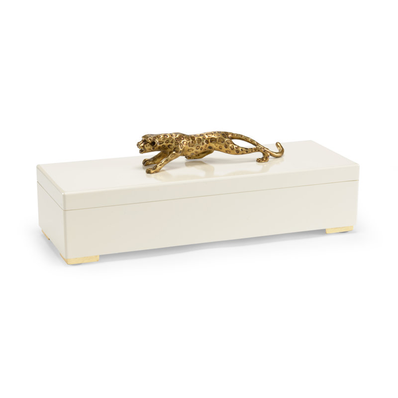 Wood Jewelry Box, Cream