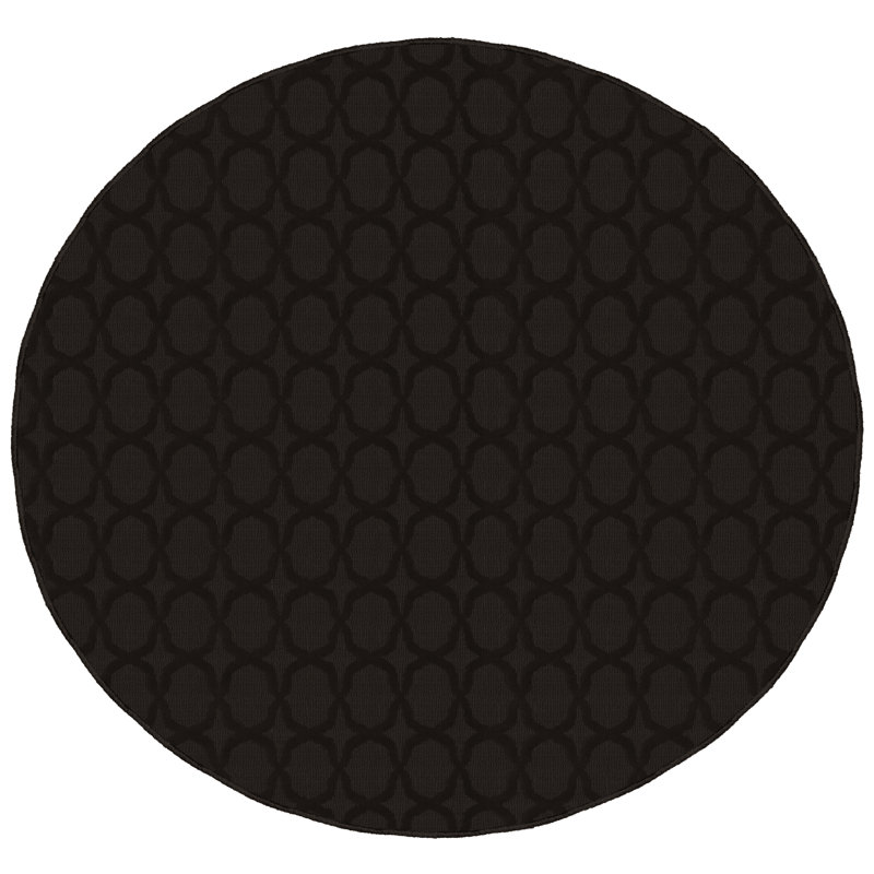 Togut Non-Slip Polypropylene Rectangle Mocha Area Rug, Square 12' 