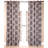 Burlap Print Cotton Light Filtering Grommet Curtain with Cotton Lining for Bedroom-25671826-25671825