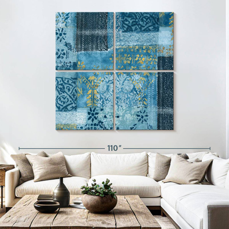 Kerner Alhambra I Indigo, 74" H x 74" W