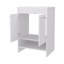 Meuble-lavabo 2 portes avec rangement ouvert