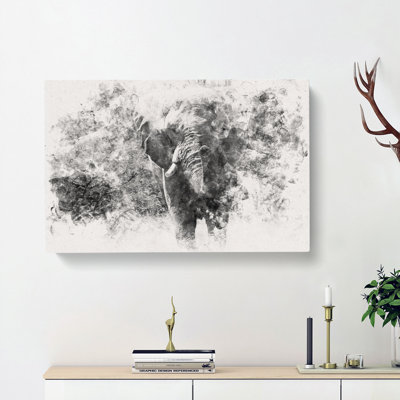 The Majestic Elephant - Wrapped Canvas Print