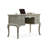 White Rectangular Solid  Wood desk