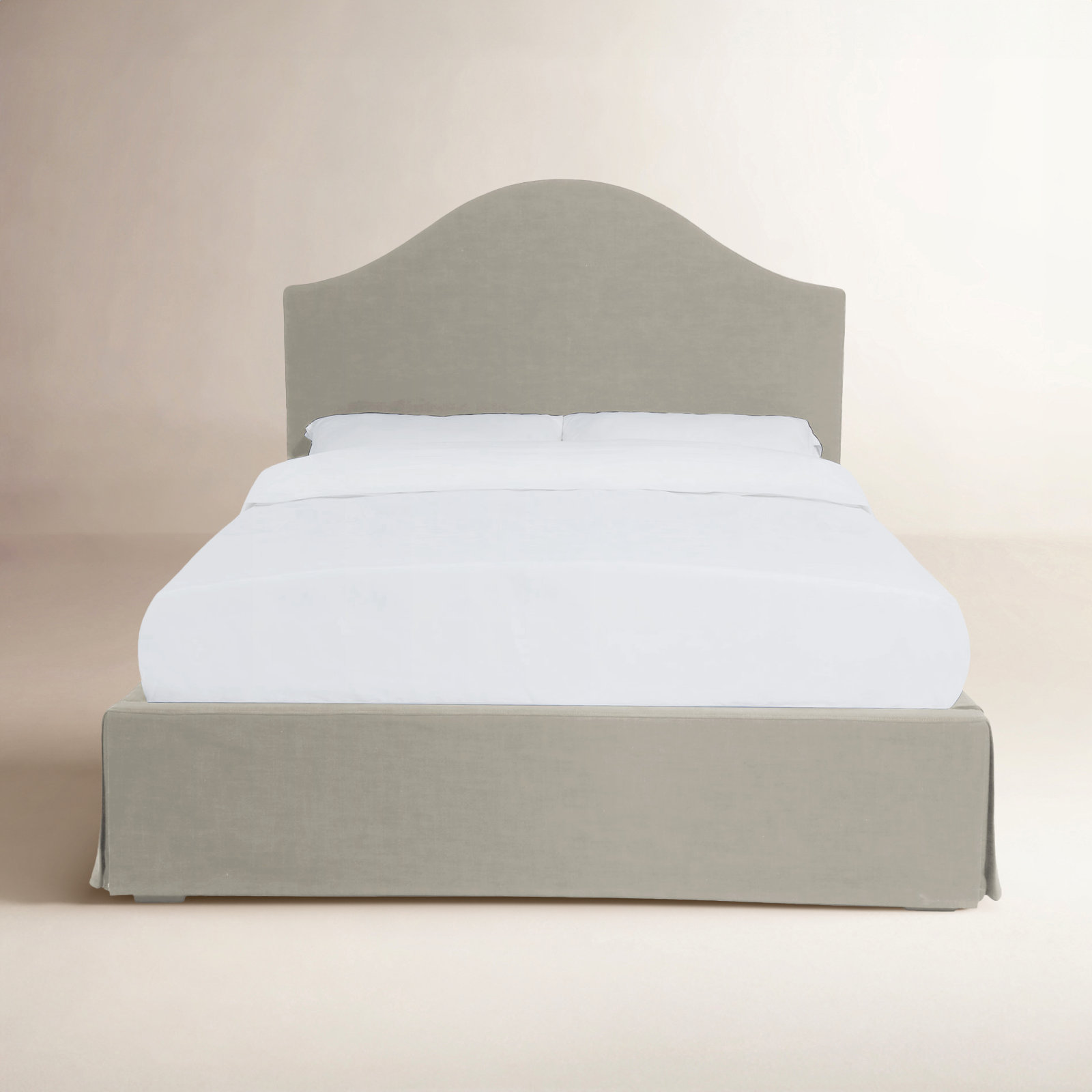 Samantha Upholstered Bed, King, Cream
