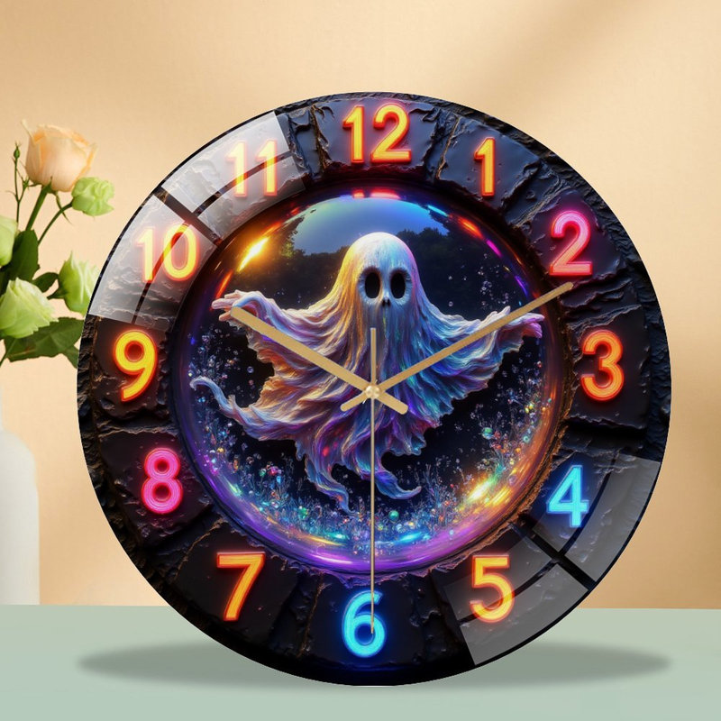 Horloge murale fantôme 12 po