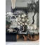 Black Konos Vase With White Magnolias