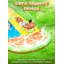 Glissades d'eau de 22,5 pi avec 2 planches, 2 couloirs de course coulissants et arroseurs, jouet d'été pour la pelouse, fruits