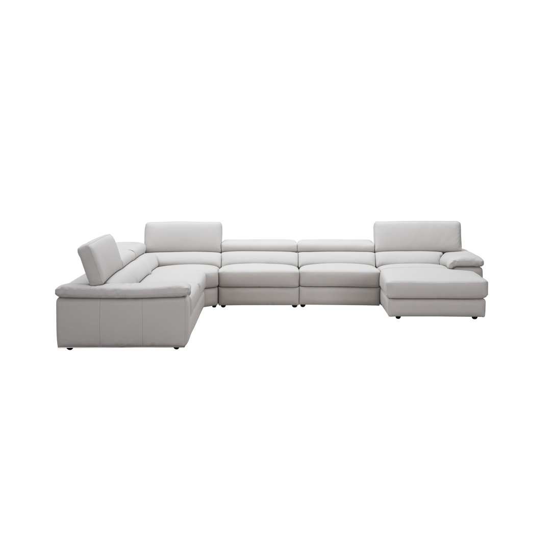 Upholstered Sectional J&M Furniture Leather 