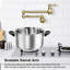 Robinet remplisseur de pot de cuisine mural avec bras pivotant-106588643