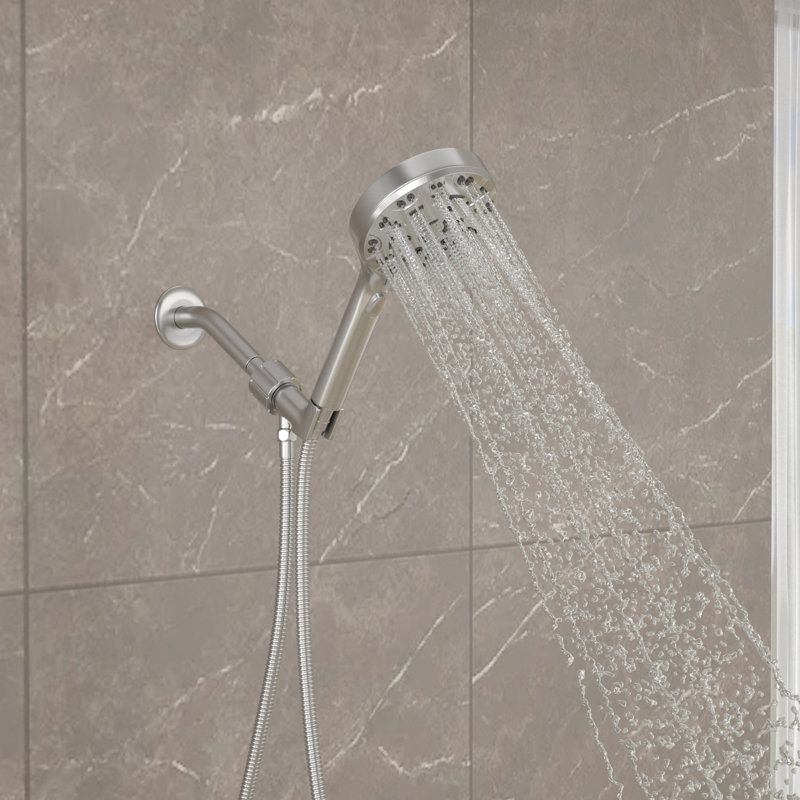 Handheld Shower Head 1.8 GPM with Self-Cleaning, Brushed Nickel