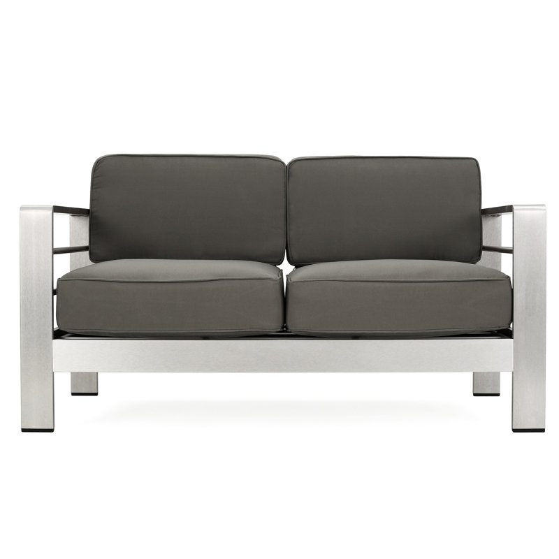 Khaki Aluminum Outdoor Seat - 10.00In H 600 Lbs Capacity Assembly Required Patio Weight 26.75In Depth