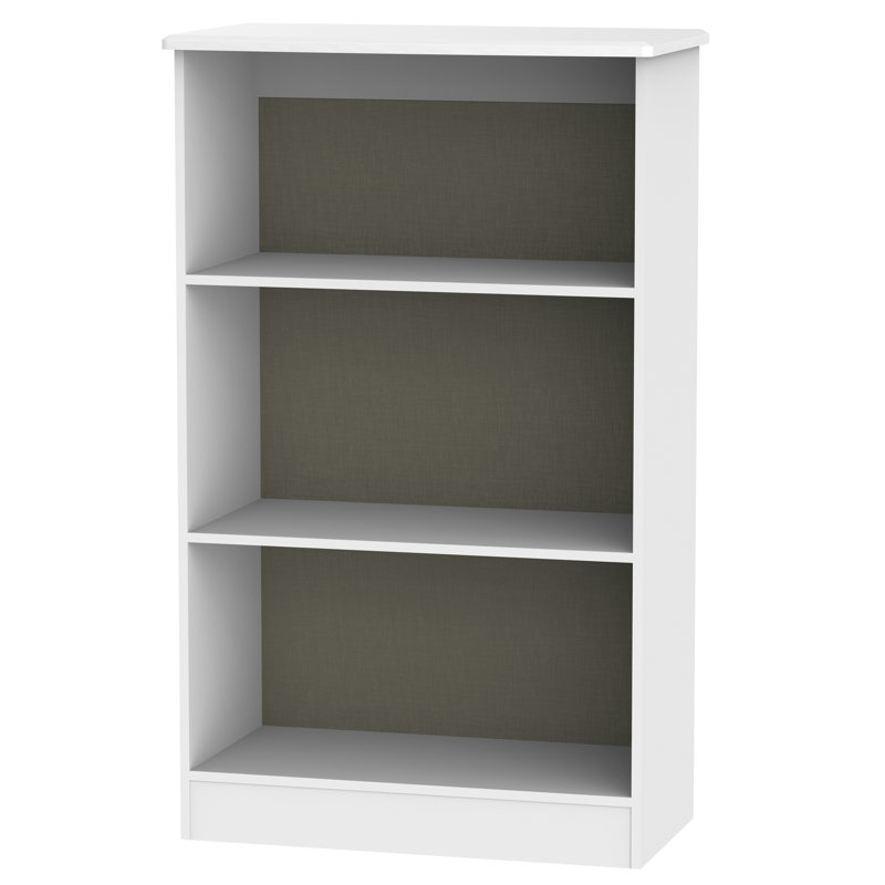 Fully Assembled Murier Bookcase, White Ash/White Ash