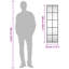 Mikayia Rectangular Metal Wall Mirror-269485669