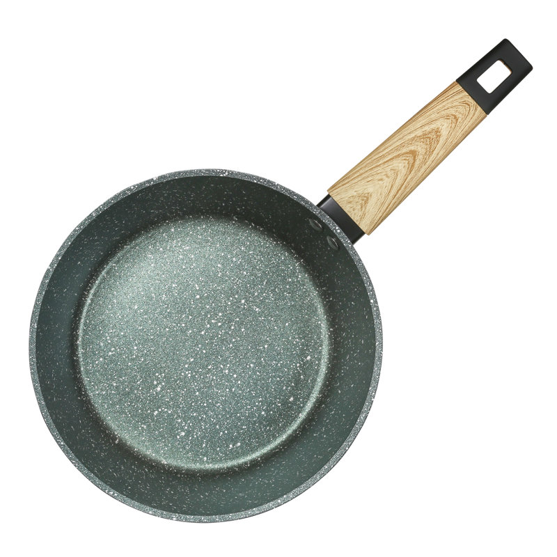 3 Quarts Non-Stick Anodized Aluminum Saucepan, Forest Green