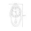 Horloge murale brune-129417712