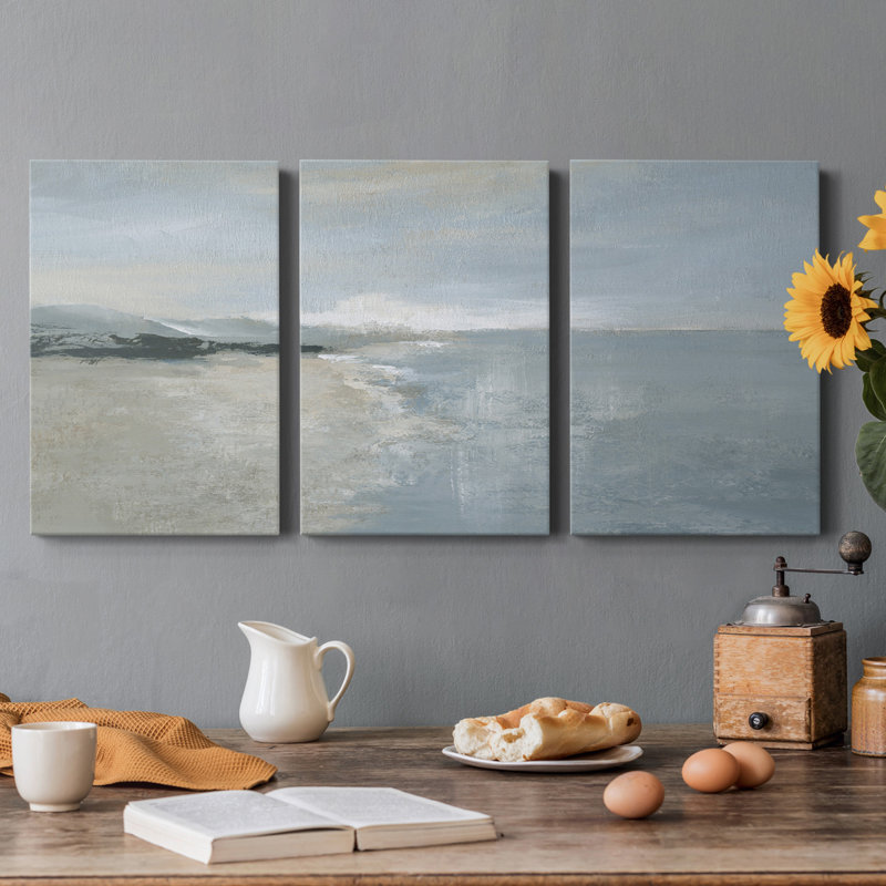 «Quiet Morning» - Toile tendue avec châssis de qualité supérieure - Prêt à être accroché, H 18 po x l 36 po x P 1 po