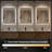 30" x 36" LED Bathroom Mirror, Aluminum Frame Backlit Vanity Mirror, Anti-Fog, Dimmable & 3 Color Temperature, Memory Function, Wall Mounted (Horizontal/Vertical)