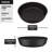 Giovanni 17" L x 17" W x 6" H Round Glass Vessel Bathroom Sink with 12" H Faucet-99535393-99535349