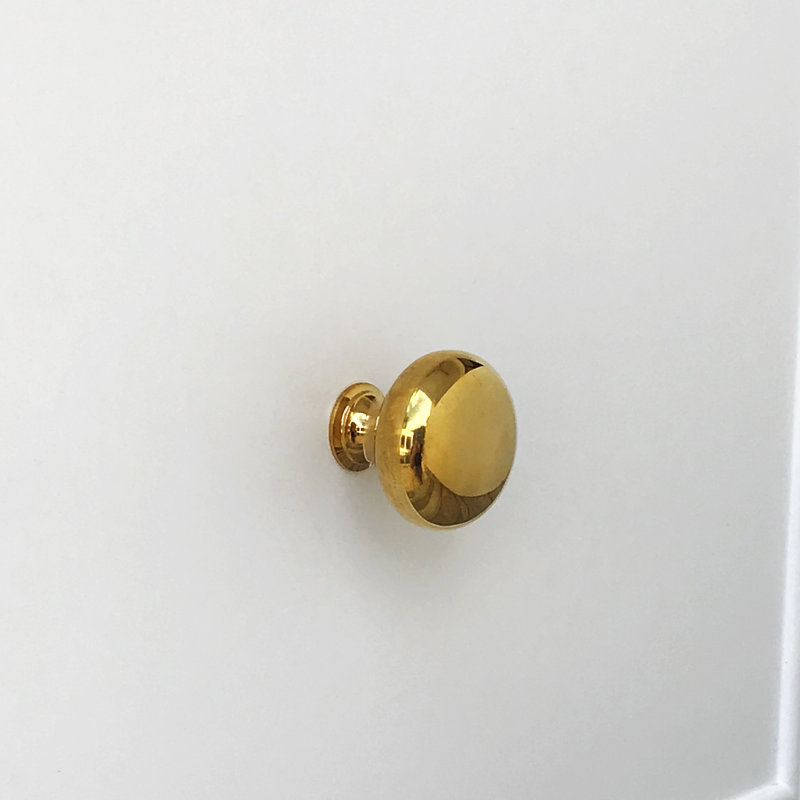 Eloise Unlacquered Brass 1 1/4" Round Knob