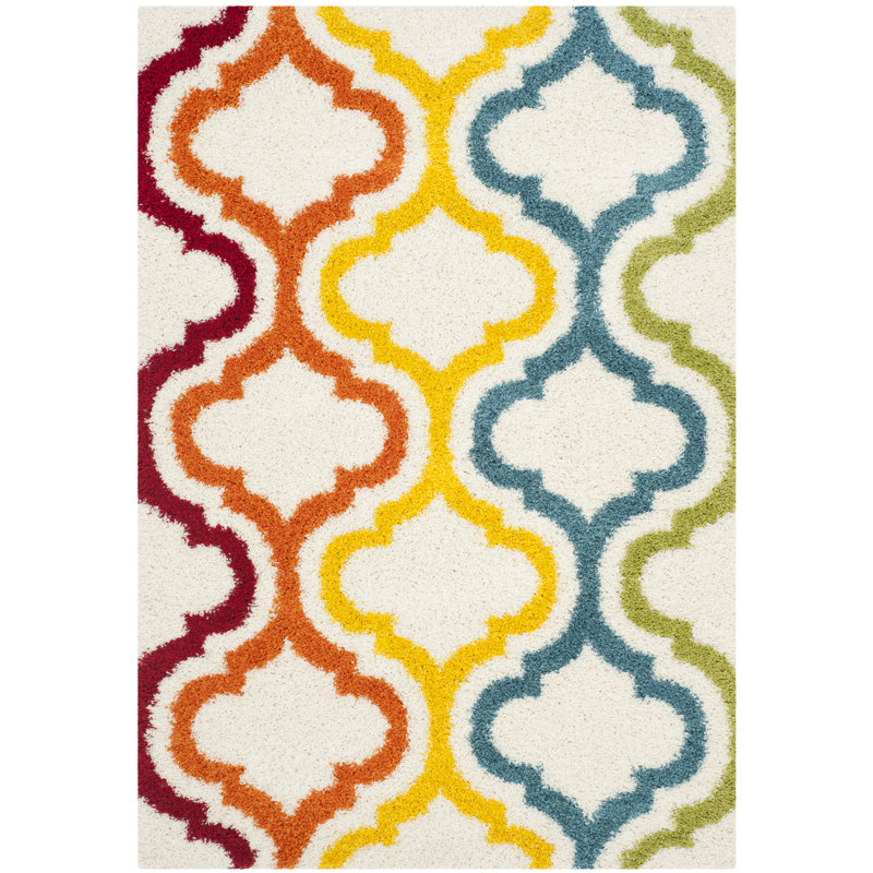 Tapis à motif géométrique Rothmar, Rectangle 5 pi 3 po x 7 pi 6 po