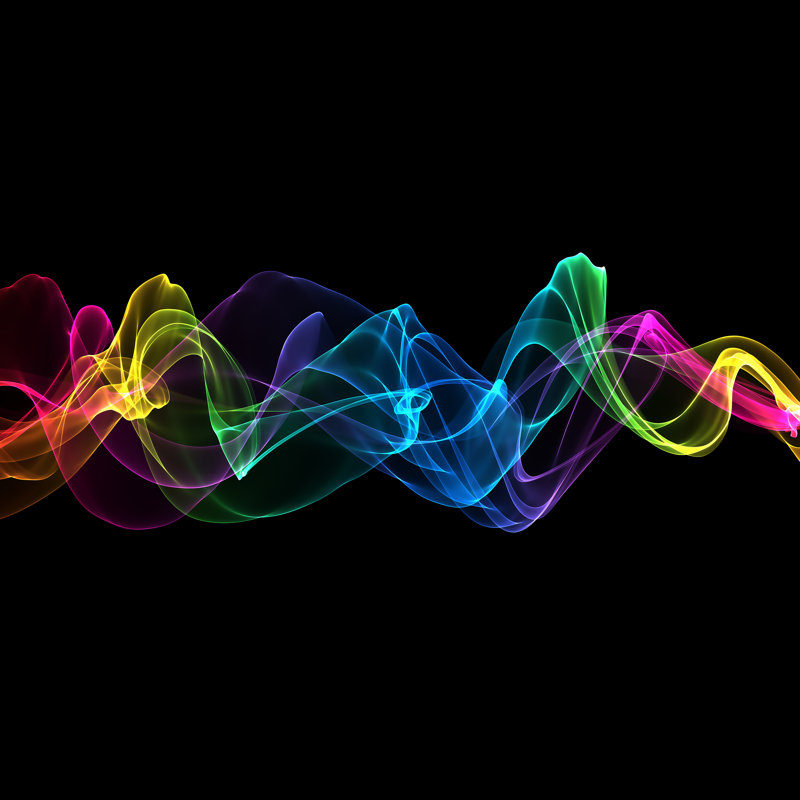 Abstract Ribbon Waves by Iscatel57 - Wrapped Canvas Print, 30cm H x 30cm W x 3.8cm D