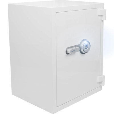 4.48 Cubic Ft Biometric Fireproof Safe, White