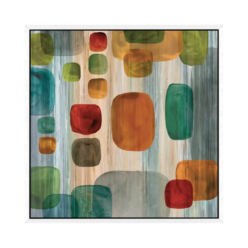 Suspended Gems I 1 Piece Wall Art on Canvas, 66.04 cm H x 66.04 cm W, White Floater Framed
