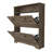 Cranbery 2-Shelf Shoe Rack Dark Brown-1095771638