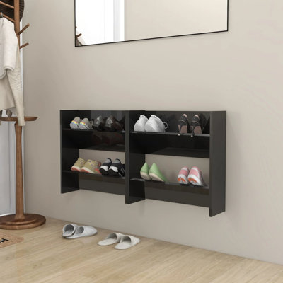 8 Pair Solid Wood Shoe Rack