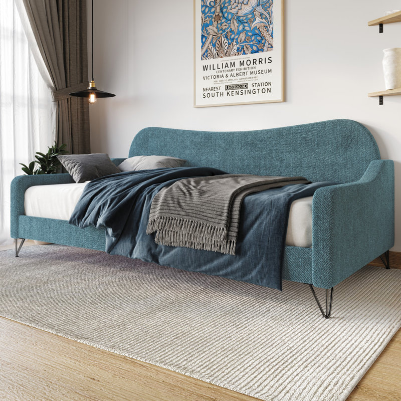 Lit de jour Birydiana, Bleu sarcelle