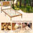 Twin Size Bed Frame with Headboard Under-Bed Space No Box Spring Needed-2057710234