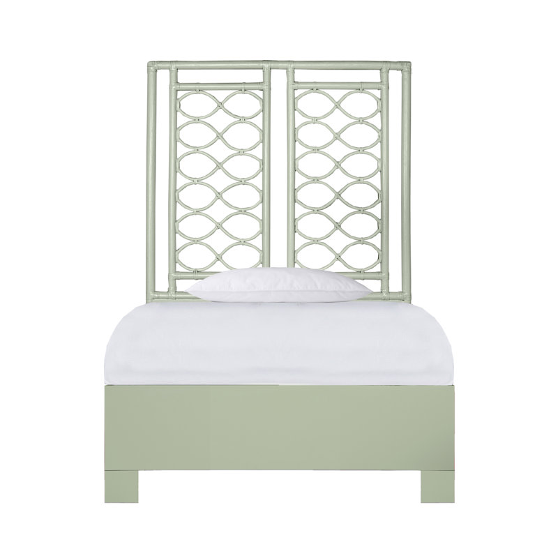 Infinity Low Profile Standard Bed, Twin, Celery Green