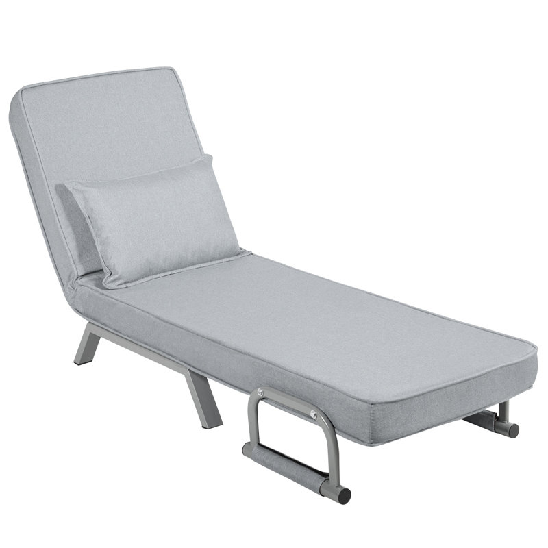 Fauteuil en lin de 23,5 po Mirre, Gris 100% lin
