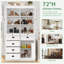 Armoire garde-manger en verre avec portes et plateaux de service-60413982