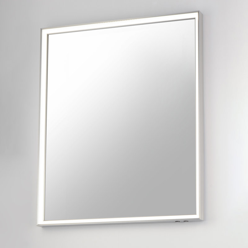 Bevel-LED Mirror, Gold, 36" x 30"