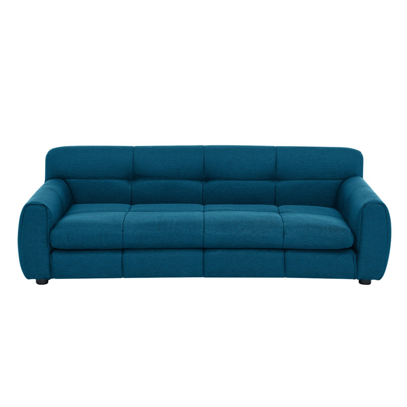 Canapé-lit en tissu pour chien avec accoudoirs Vaughn, H 17,5 po x l 51 po x P 28 po, Bleu très foncé
