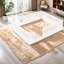 Lit plateforme robuste en bois, lit double moderne avec garde-corps, finition blanche