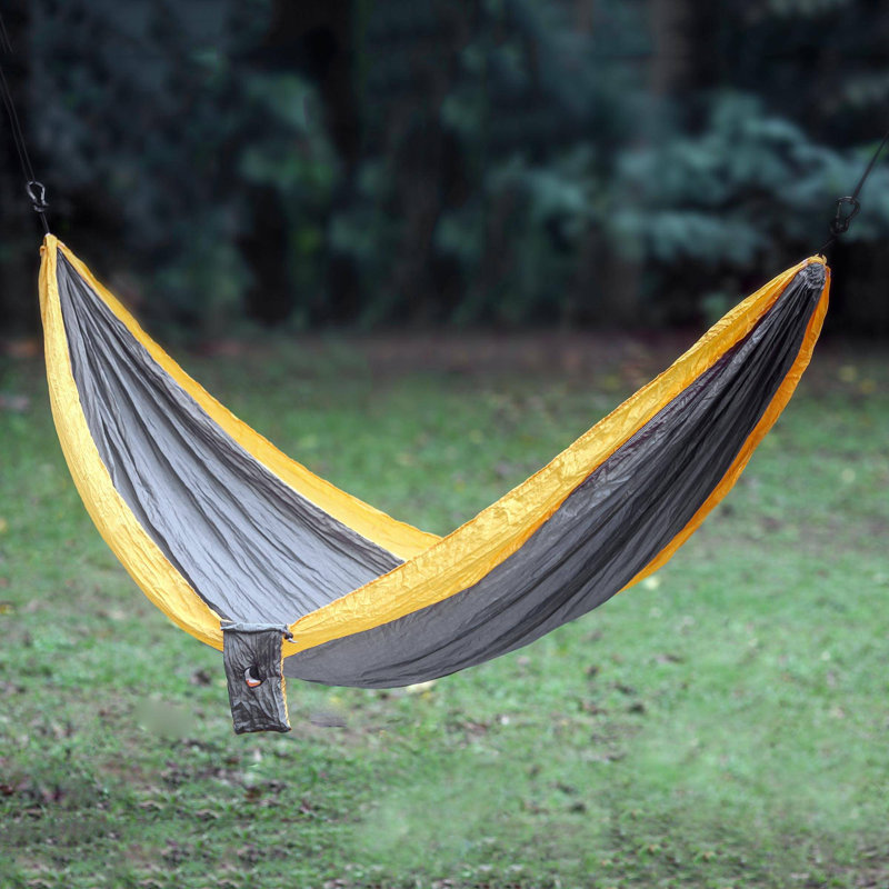 Hamac de camping Woodson, Gris / jaune, Simple