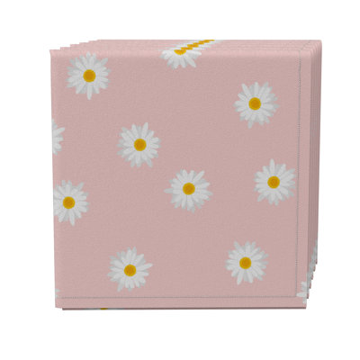 Cotton Twill Floral Square Napkin