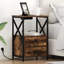 Bedside Cabinet With Charging Station With Drawer-1999001556