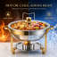 4.5L Stainless Steel Chafing Dish Buffet Set,  Food Warmers Buffet Server for Parties, Home, Gatherings