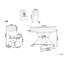 Cecilija Acacia Patio Dining Set with