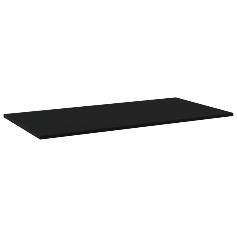 Tablettes flottantes étagères murales, Noir, H 0,6 po x l 39,4 po x P 19,7 po